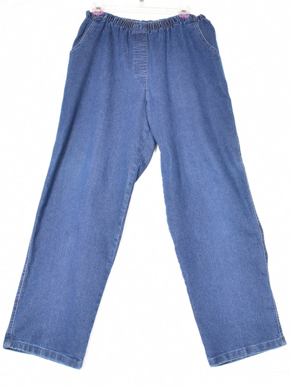 Falls Creek Women's Pull On Denim Blues Jeans Pant's Size 10 Short